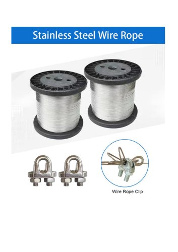 Stainless Steel Wire Rope for Poultry House Automatic Waterline & Feedline