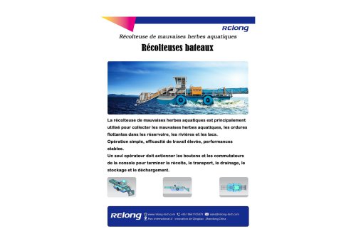 Récolteuses bateaux