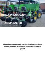 Miscanthus transplanting machine - 2