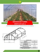 Single tunnel greenhouse construction, 2,5 m of width - 3