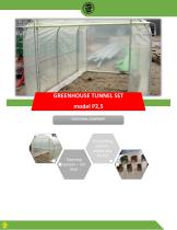 Single tunnel greenhouse construction, 4,65 m of width-8