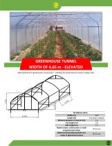 Single tunnel greenhouse construction, 6 m of width - 5