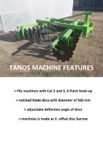 TANOS disc harrow machine - 5