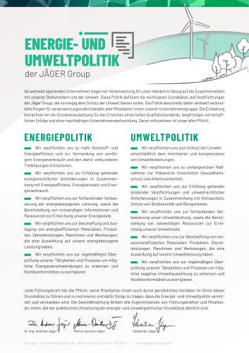 ENERGIE- UND  UMWELTPOLITIK 