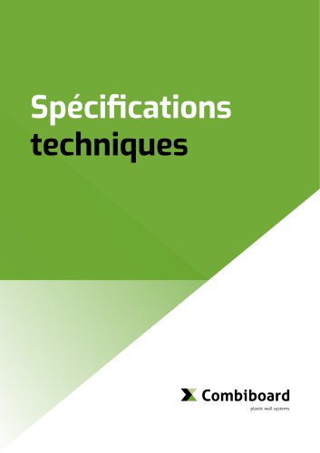 Spécifications techniques Combiboard (FR)