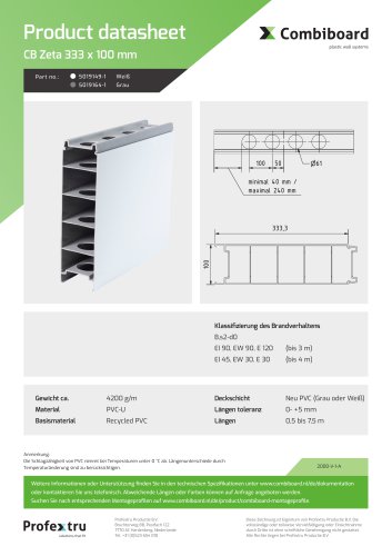 Zeta - Product datasheet 333x100 (DE)