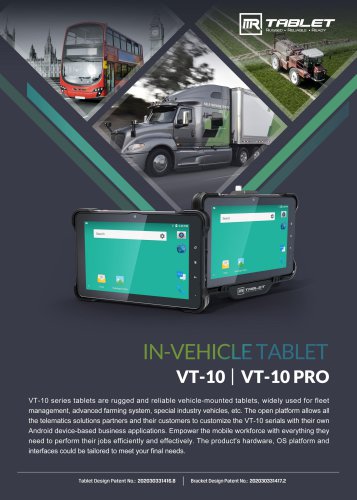 3Rtablet 10'' Rugged Tablet VT-10 Pro