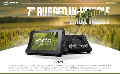 3Rtablet 7'' Rugged Linux Tablet VT-7AL