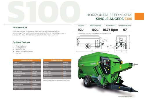 Horizontal Feed Mixer S100
