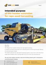 «RAPE FIORE» RAPESEED HARVESTING ATTACHMENTS. Commercial Offer - 3