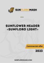 Sunflower Header "Sunfloro Light". Commercial Offer - 1