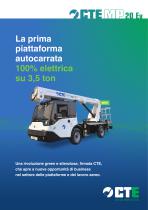 La prima piattaforma autocarrata 100% elettrica su 3,5 ton