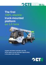 The first 100% electric truck-mounted platform on 3.5 tons