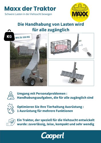 MAXX-Traktor, der wendige elektrische Leichenwagen