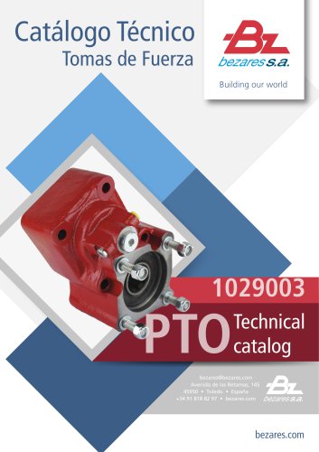 PTO Cat&aacute;logo T&eacute;cnico