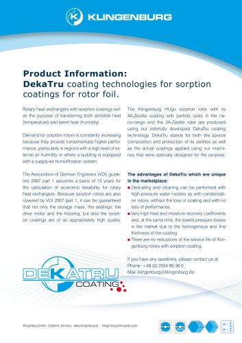 Deka&shy;Tru&reg; Coat&shy;ing Tech&shy;nol&shy;ogy