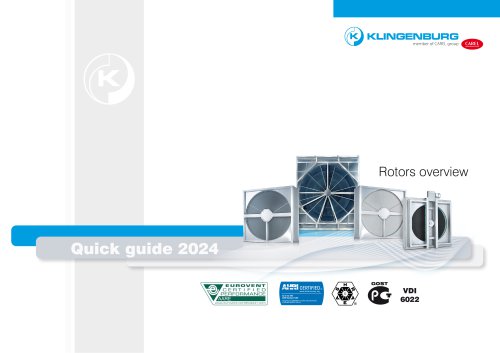 Overview Ro&shy;tary Heat Ex&shy;changer