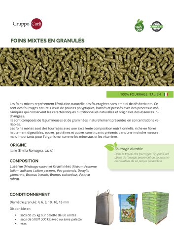 FOINS MIXTES EN GRANUL&Eacute;S