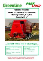 Combi-Trailer Model CTL 20018 or CTL 20021HD - 1