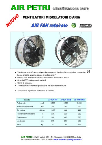 AIR FAN RETE-RETE