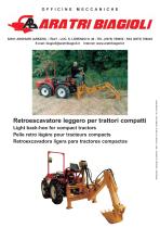 Light back-hoe for compact tractors