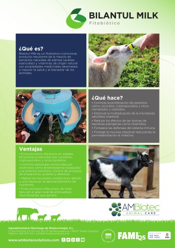 Bilantul Milk &middot; Folleto comercial