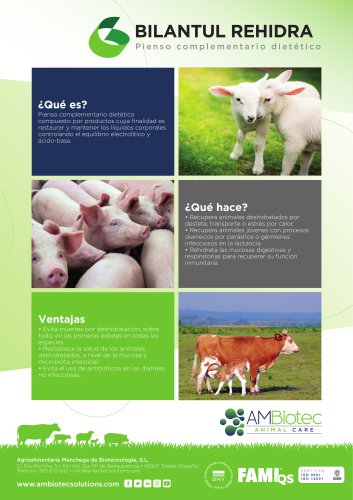 Bilantul Rehidra &middot; Rehidratante oral para bovino, ovino y porcino