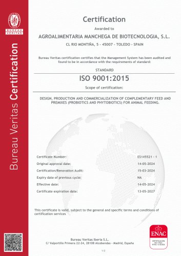 ISO 9001:2015 · Quality management certificate