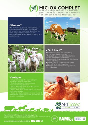 Mic-Ox Complet · Folleto comercial