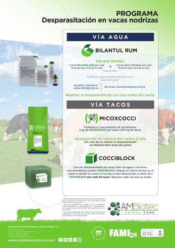 Programa Balance &middot; Desparasitaci&oacute;n de vacas nodrizas