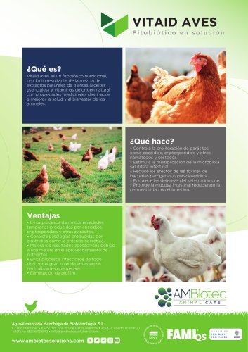 Vitaid Aves &middot; Folleto comercial