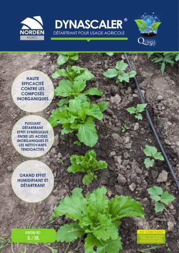 DYNASCALER &reg; - D&Eacute;TARTRANT POUR USAGE AGRICOLE