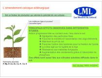 Efficacité de l'amendement calcique