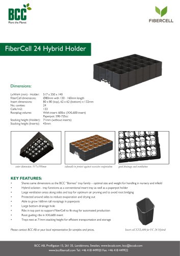 FiberCell 24 Hybrid Holder