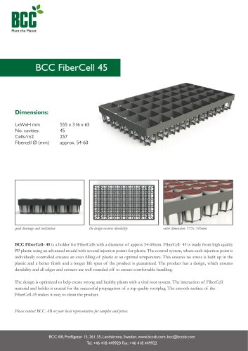 FiberCell Holder 45