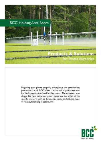 Holding Area Irrigation Booms