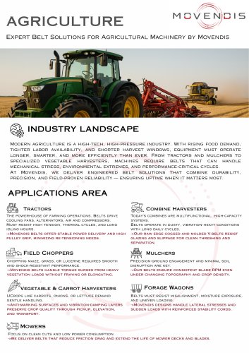 Agriculture Application Flyer