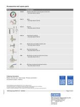 Bourdon tube pressure gauge, copper alloy Standard version Models 111.10, 111.12-11