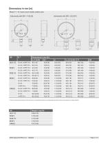 Bourdon tube pressure gauge, copper alloy Standard version Models 111.10, 111.12-7
