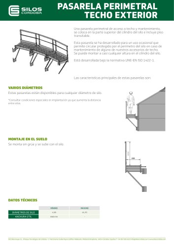 PASARELA PERIMETRAL TECHO EXTERIOR