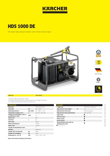 HDS 1000 DE