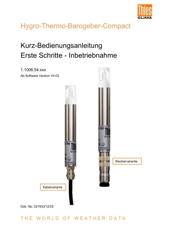 Hygro-Thermo-Barogeber-Compact 