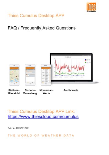 Thies Cumulus Desktop APP