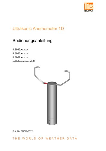 Ultrasonic Anemometer 1D