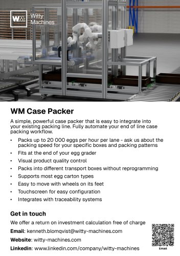 Witty Machines Case Packer