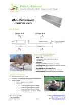 Fiche technique Auges béton Porcs