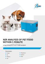 NIR ANALYSIS OF PET FOOD WITHIN 1 MINUTE