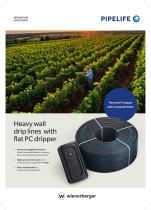 Heavy wall  drip lines  with flat PC dripper-1