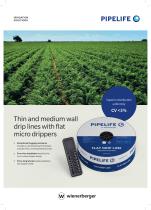 Thin and medium wall drip lines with flat  micro drippers-1