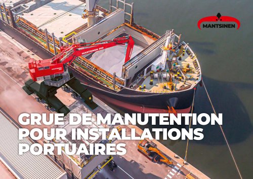 GRUE DE MANUTENTION  POUR INSTALLATIONS  PORTUAIRES